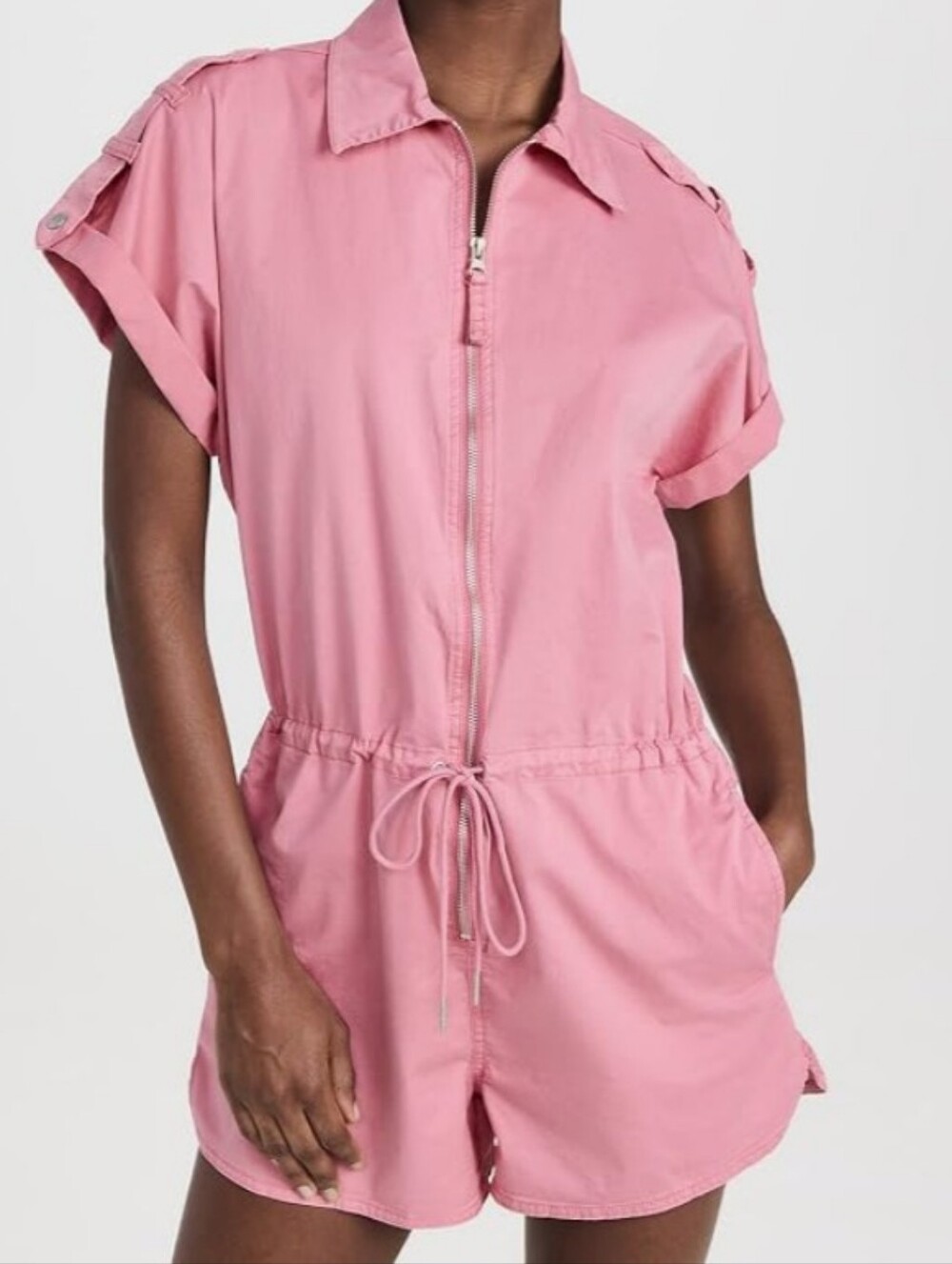 ​🌸 PISTOLA Grover Short Utility Romper - Bubblegum Pink XS 🌸